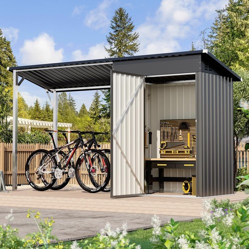 6x4 metal shed - 2-in-1, &